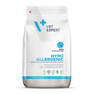 VETEXPERT VD DOG HYPOALLERGENIC INSECT sausā suņu barība 12kg